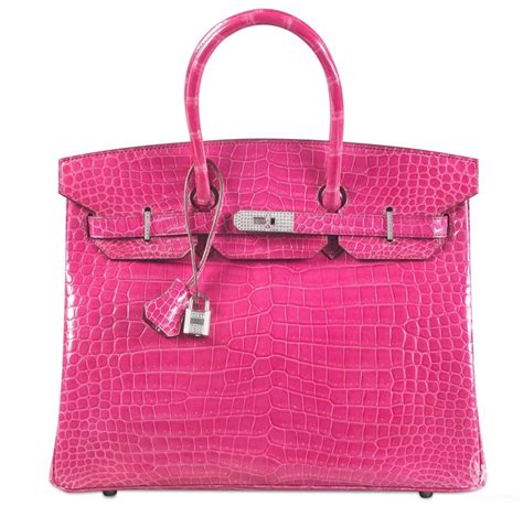 diamond-encrusted fuchsia pink crocodile hermes birkin|Hermes Birkin diamond.